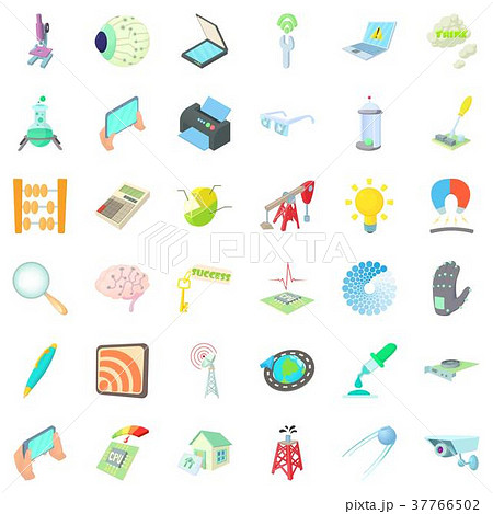 Ipad icons set, cartoon style Ipad icons set, cartoon style 37766502