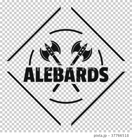 Alebard logo, simple black style 37766518