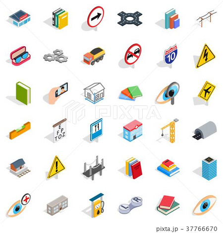 Bridge icons set, isometric style 37766670