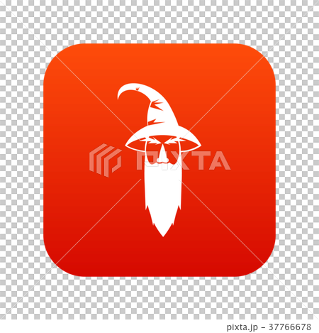 Wizard icon digital red - Stock Illustration [37766678] - PIXTA