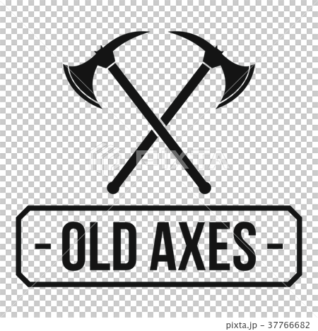 Old axe logo, simple black style 37766682
