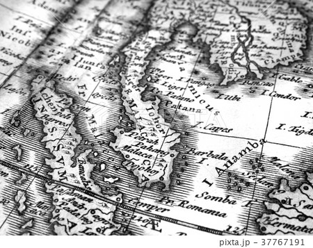 古い世界地図　東南アジア 37767191