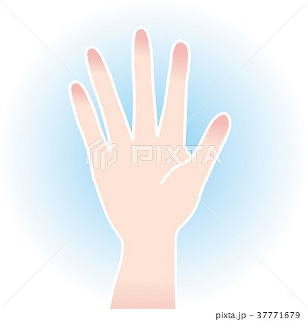指で5のイラスト素材 37771679 Pixta