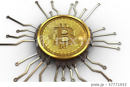 3d bitcoin chip schema 3d bitcoin chip schema 37771932