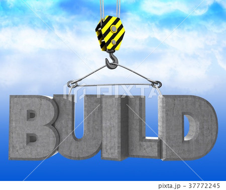 3d crane hook with build sign 37772245