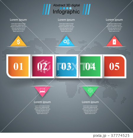 Business Infographics origami style Vector 37774525