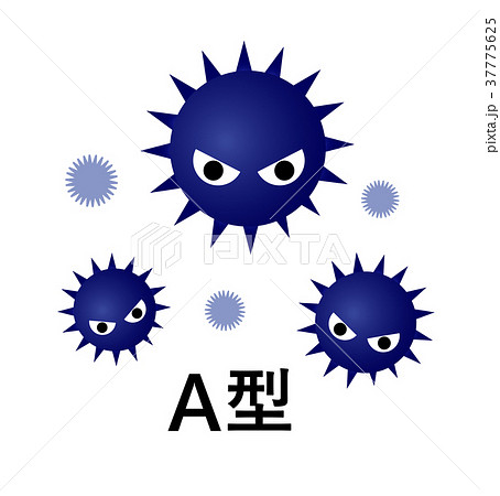 インフルエンザウイルスのイラスト素材 37775625 Pixta