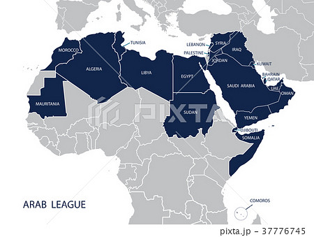 Map of Arab League. Map of Arab League. 37776745