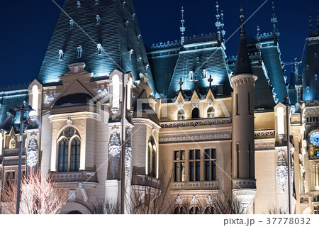 Palace of culture in Iasi Romania in winter 37778032
