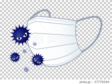 Flu virus and mask 37778584