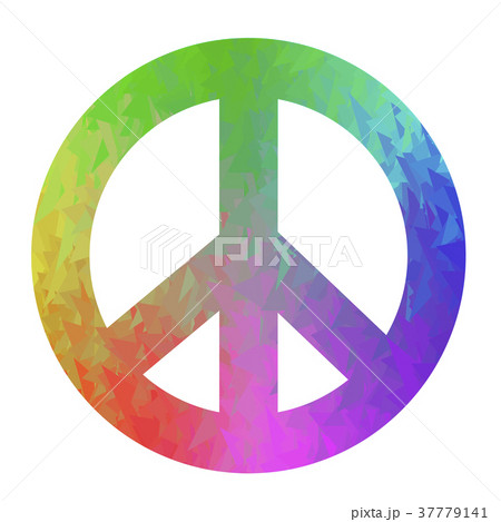 Colored Pacifist Sign 37779141