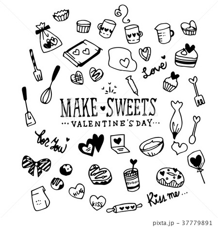 Make Sweets Valentine's day Illustration Pack 37779891