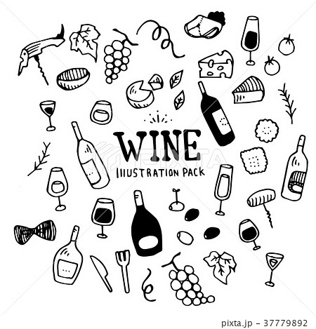 Wine Illustration Pack Wine Illustration Pack 37779892