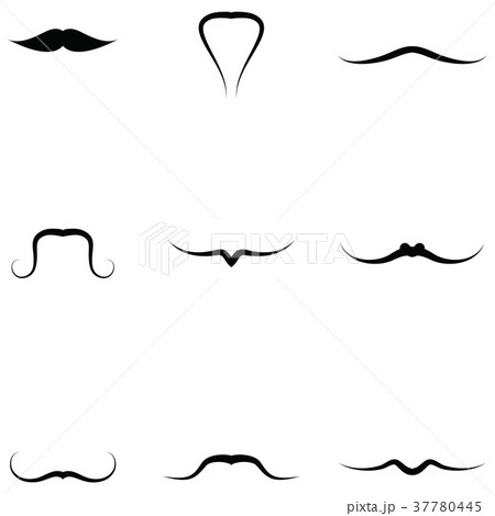 mustache icons set mustache icons set 37780445