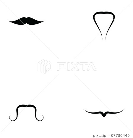 mustache icons set 37780449