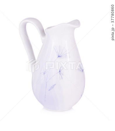Water jar patterned flower on a white background 37780860