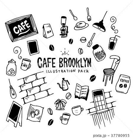 Cafe Brooklyn Illustration Packのイラスト素材