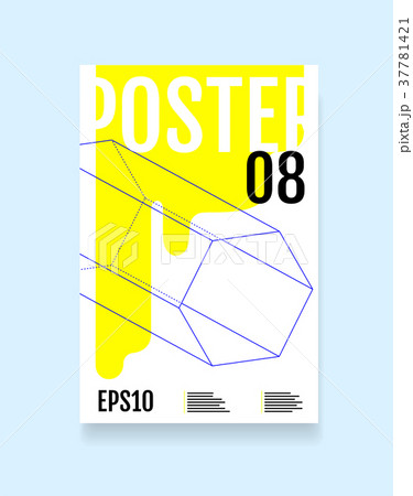 Abstract minimal geometric shapes design 37781421