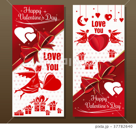Vintage greeting card for Valentines Day 37782640