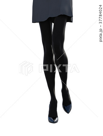 ストッキングイメージ　女性の脚　perming3DCG イラスト素材 37784024