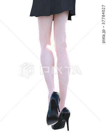 ストッキングイメージ　女性の脚　perming3DCG イラスト素材 37784027