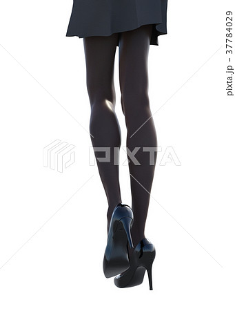 ストッキングイメージ　女性の脚　perming3DCG イラスト素材 37784029