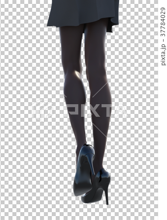 ストッキングイメージ　女性の脚　perming3DCG イラスト素材 37784029