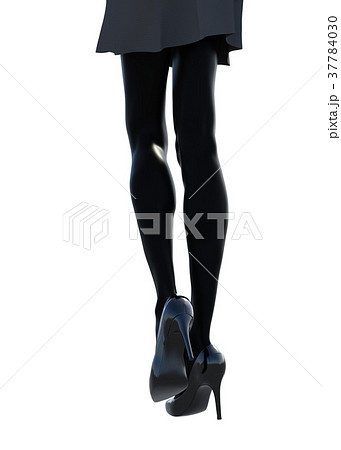 ストッキングイメージ　女性の脚　perming3DCG イラスト素材 37784030