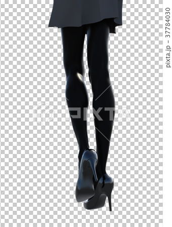 ストッキングイメージ　女性の脚　perming3DCG イラスト素材 37784030