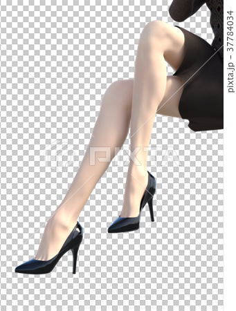 ストッキングイメージ 女性の脚 perming3DCG イラスト素材 ストッキングイメージ 女性の脚 perming3DCG イラスト素材 37784034