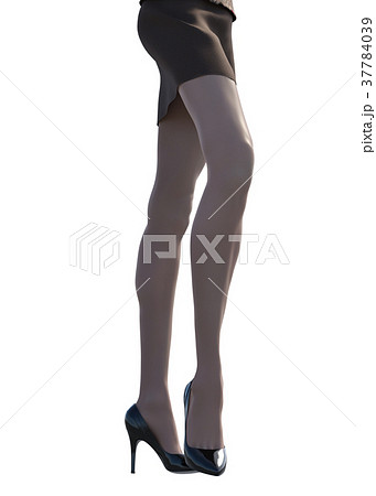 ストッキングイメージ　女性の脚　perming3DCG イラスト素材 37784039