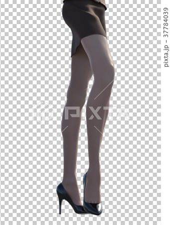 ストッキングイメージ　女性の脚　perming3DCG イラスト素材 37784039