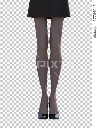 Stocking image Women's leg perming3DCG Illustration material 37784045