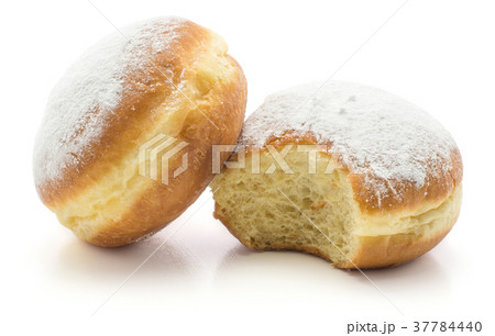 Fresh sufganiyah isolated on white 37784440