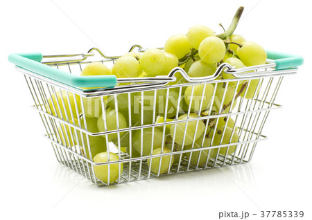 Green grape isolated on white Green grape isolated on white 37785339