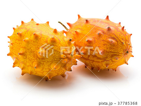 Fresh kiwano isolated on white Fresh kiwano isolated on white 37785368