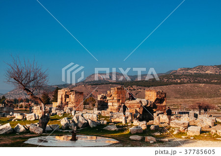 Ruins of Hierapolis Pamukkale, Denizili, Turkey Ruins of Hierapolis Pamukkale, Denizili, Turkey 37785605