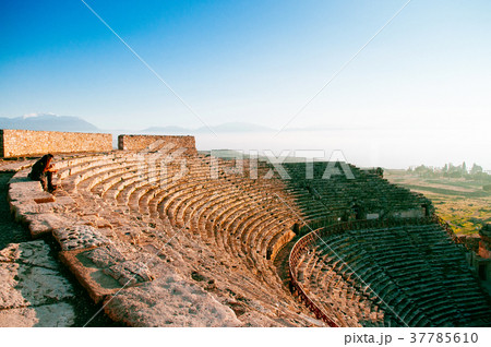 Ruin of ancient Hierapolis Amphi theatre Pamukkale 37785610