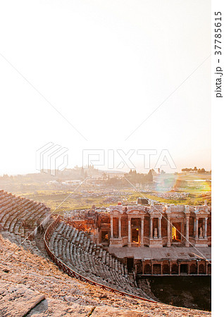 Ruin of ancient Hierapolis Amphi theatre Pamukkale Ruin of ancient Hierapolis Amphi theatre Pamukkale 37785615