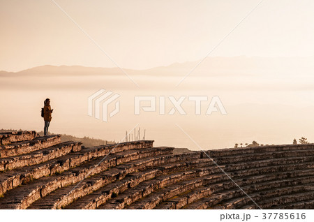 Ruin of ancient Hierapolis Amphi theatre Pamukkale Ruin of ancient Hierapolis Amphi theatre Pamukkale 37785616