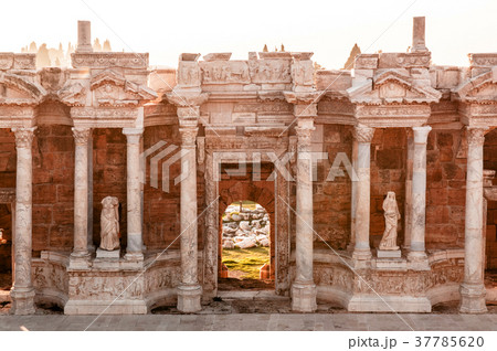 Ruin of ancient Hierapolis Amphi theatre Pamukkale Ruin of ancient Hierapolis Amphi theatre Pamukkale 37785620