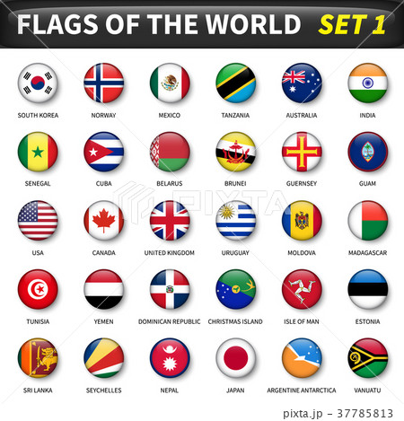 All flags of the world set 1 . All flags of the world set 1 . 37785813