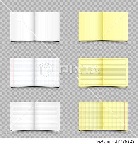 white and yellow school notebooks set 37786228