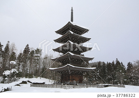定義山　五重塔　2018年1月29日 37786322
