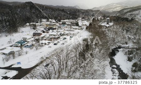 定義山 全景 空撮(ドローン撮影)2018.01.29 定義山 全景 空撮(ドローン撮影)2018.01.29 37786325