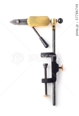 Vice for fly fishing isolated on white Vice for fly fishing isolated on white 37786749
