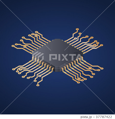 Cpu. Microprocessor. Microchip. Circuit board Cpu. Microprocessor. Microchip. Circuit board 37787422
