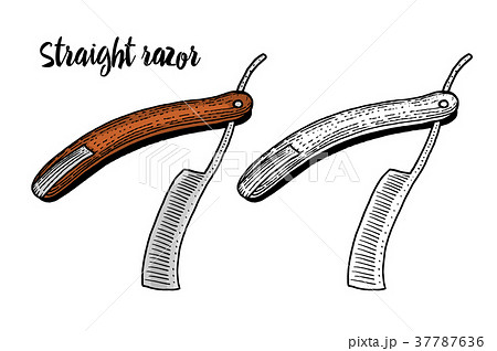 Straight razor for shaving. barbershop for men or 37787636