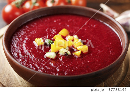 soup gazpacho with vegetables soup gazpacho with vegetables 37788145
