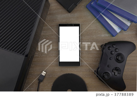 View from the top on smart phone, game console 37788389